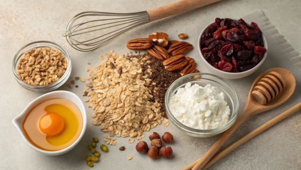 What ingredient makes granola stick together?