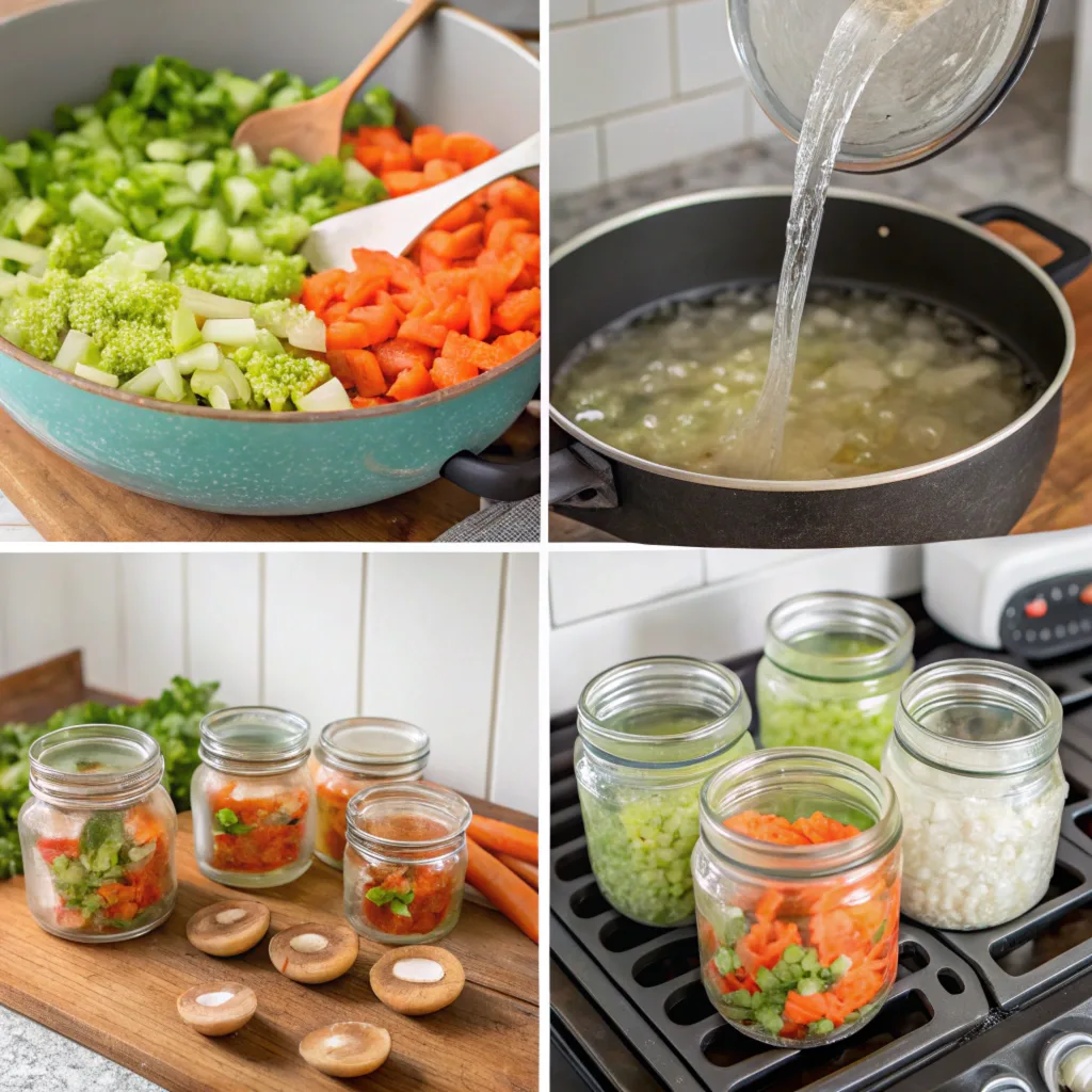 Chow Chow Recipe: A Tangy Southern Relish 4 Step-by-step process of making chow chow, from chopping to canning.