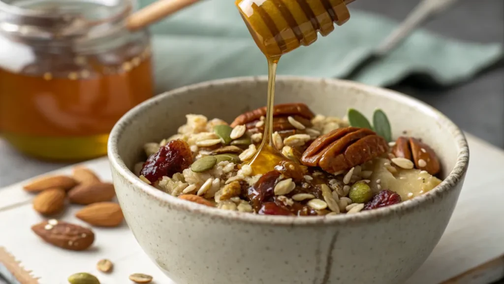 What ingredient makes granola stick together?