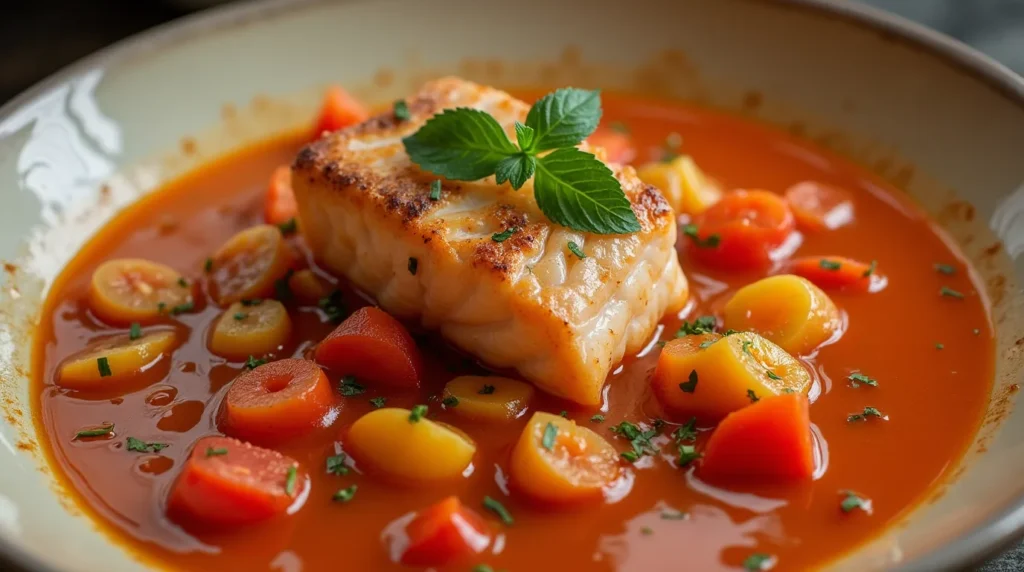 Best Salmon Stew Recipe – A Flavorful & Comforting Dish 3 Tomato soup with salmon – rich and tangy.