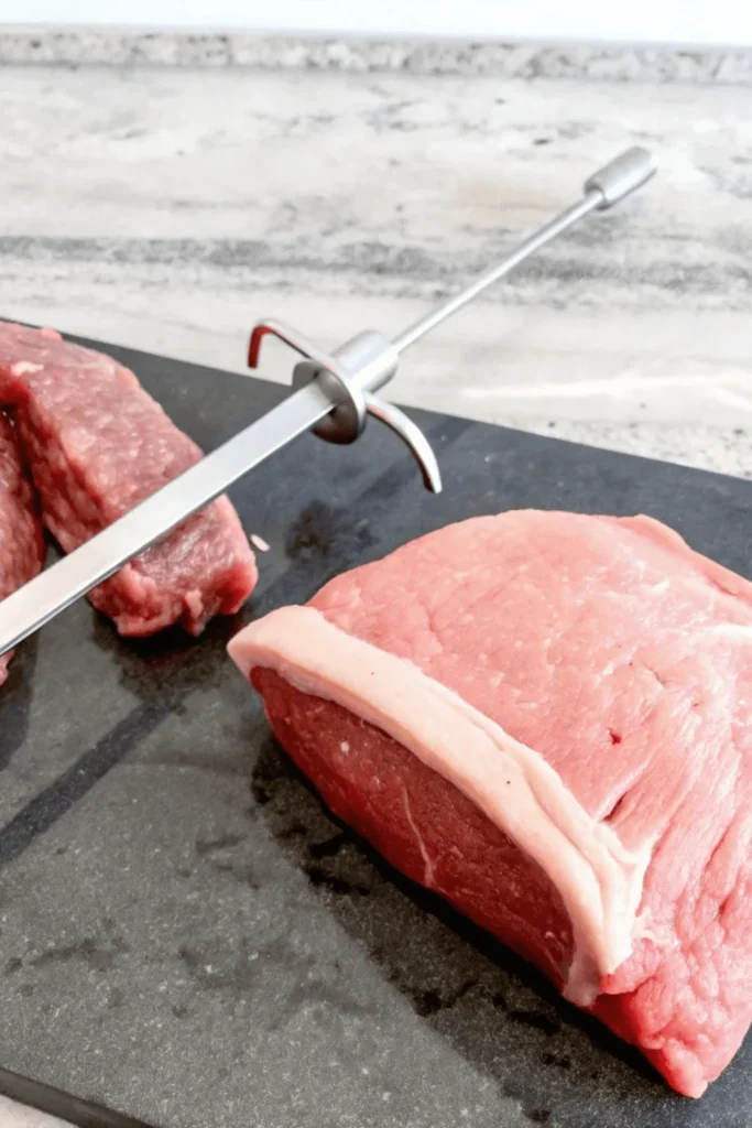 Rotisserie Picanha Steak – Juicy Brazilian Beef Recipe 4 Seasoned picanha steaks ready for the grill