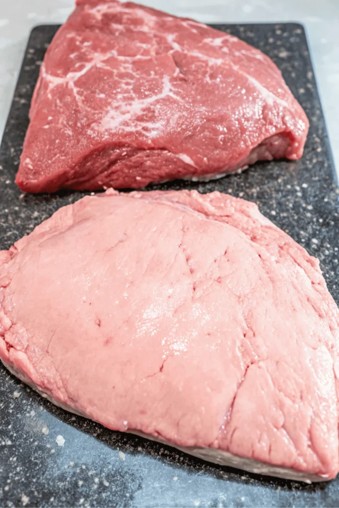 Rotisserie Picanha Steak – Juicy Brazilian Beef Recipe 3 Picanha steak being skewered for Brazilian churrasco