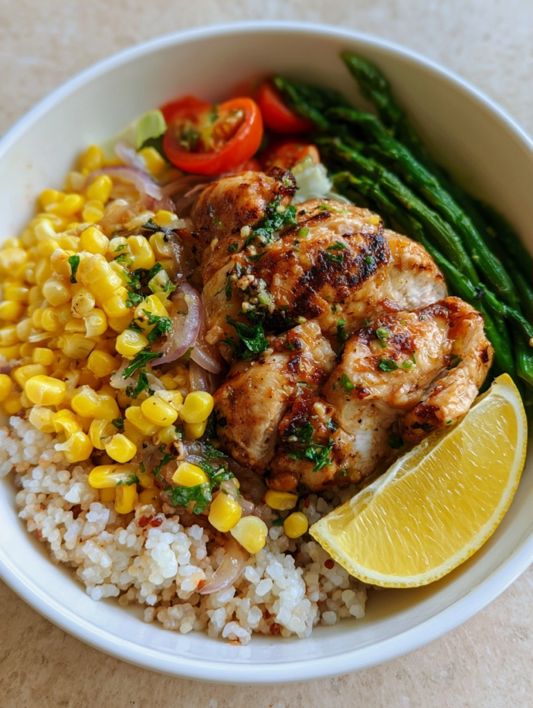 Lemon Garlic Chicken Bowl Recipe for Quick Weeknights