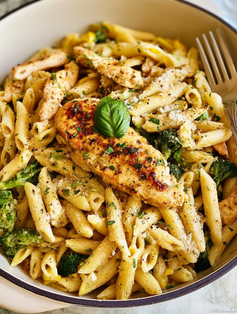 Lemon Garlic Chicken Pasta – Quick, Flavorful, Family-Friendly