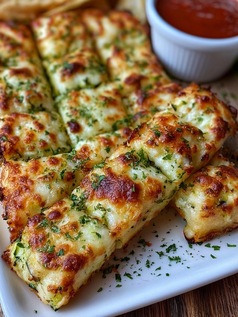 Cheesy Zucchini Breadsticks: A Healthy Snack Recipe
