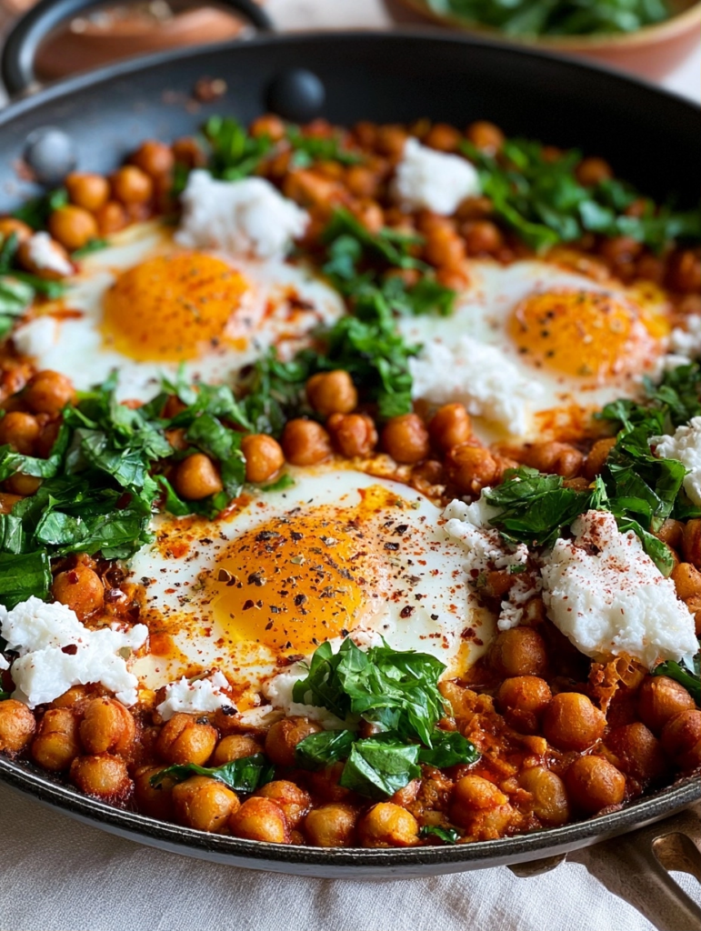 Chickpea Egg Skillet for a Savory Breakfast