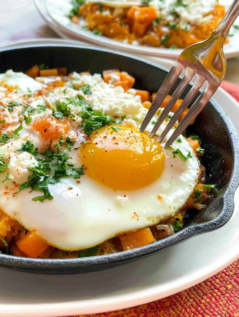 Butternut Squash Egg Skillet for Quick Breakfasts