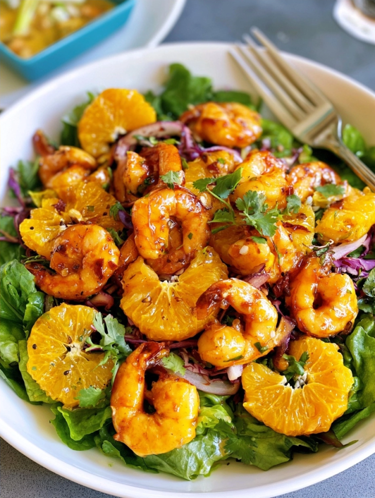 Orange Shrimp Salad Recipe For Weeknight Dinner