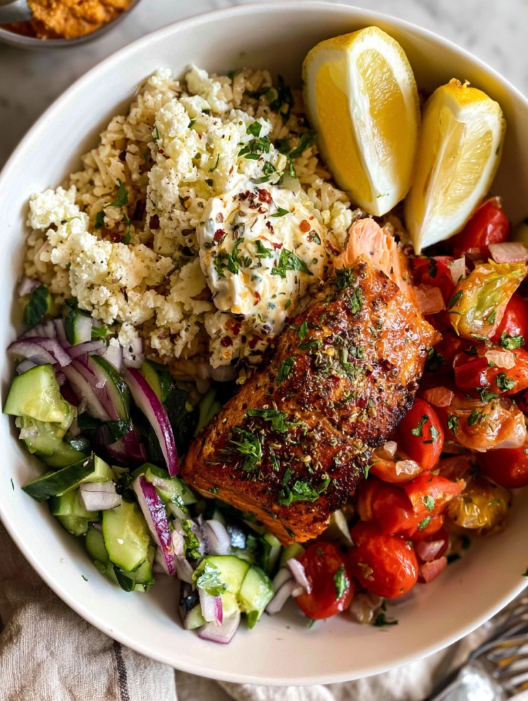 Healthy Greek Salmon Bowl Recipe for Easy Dinners