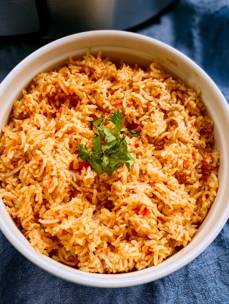 Mexican rice in rice cooker for perfect weeknight dinners