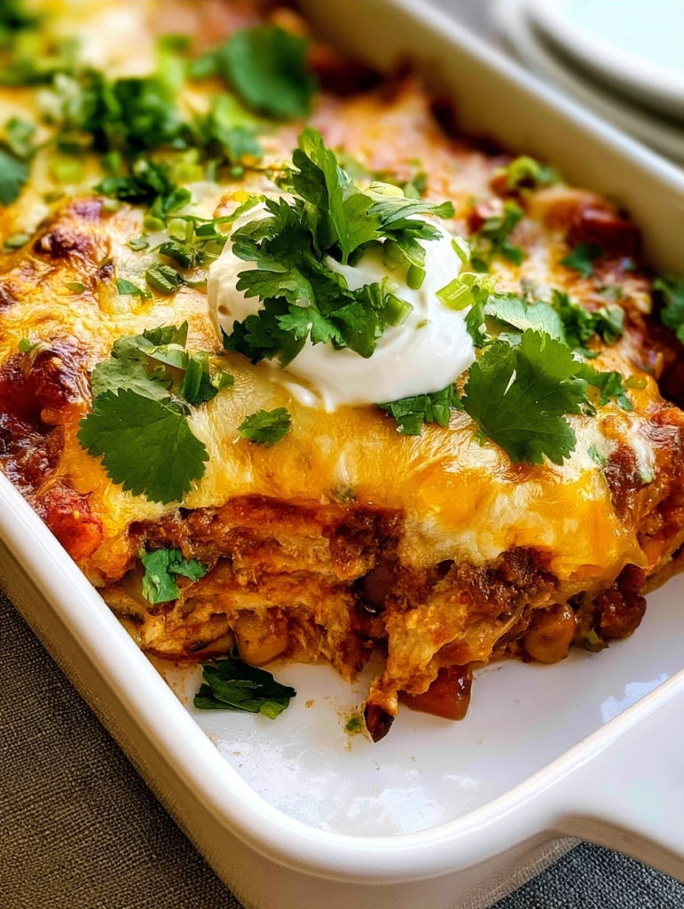 Keto Enchilada Casserole Chicken Recipe
